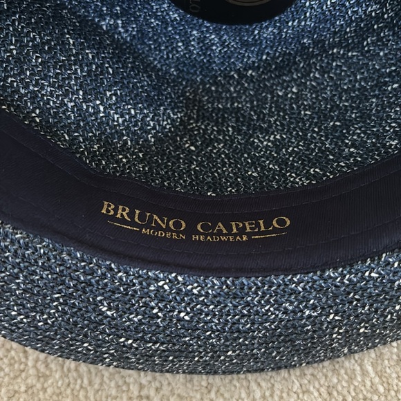 Bruno Capelo PIEDMONT COLLECTION
STRAW TWEED FEDORA HAT size M - Picture 6 of 9